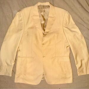 Suit Butter Yellow Wool-Mohair Men's 38/32